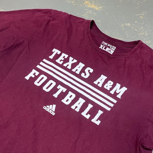 Adidas Texas A&M Aggies Football Shirt XL University Go To Tee - Picture 3 of 6